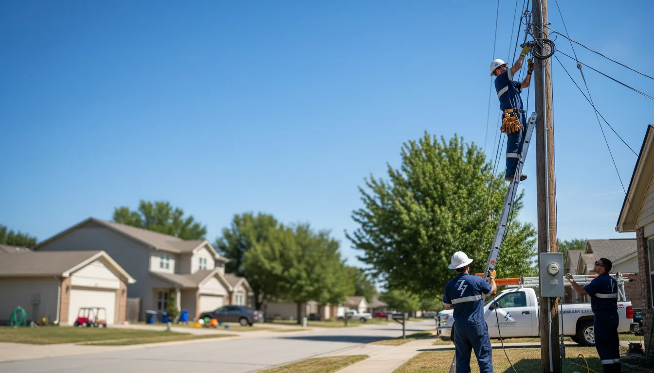 Residential electrician providing installation services in Trilla, IL